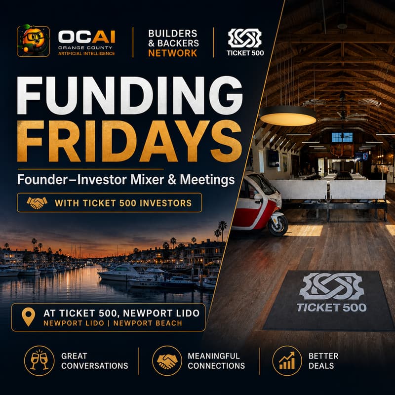 Cover Image for Funding Fridays: Founder–Investor Mixer & Meetings
