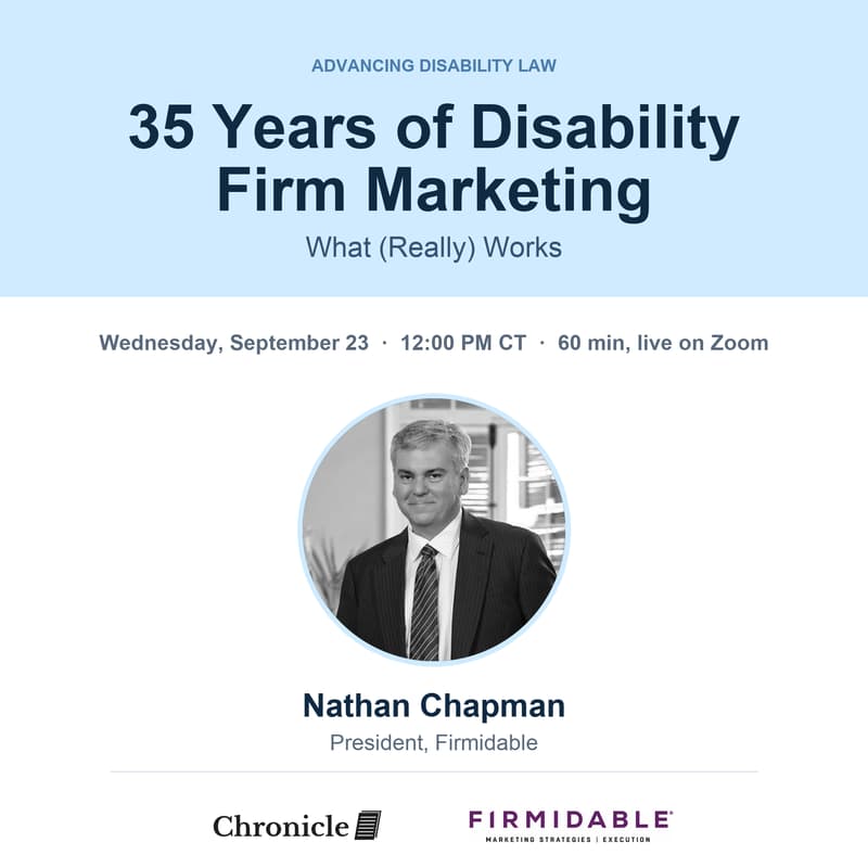 Cover Image for 35 Years of Disability Firm Marketing: What (Really) Works