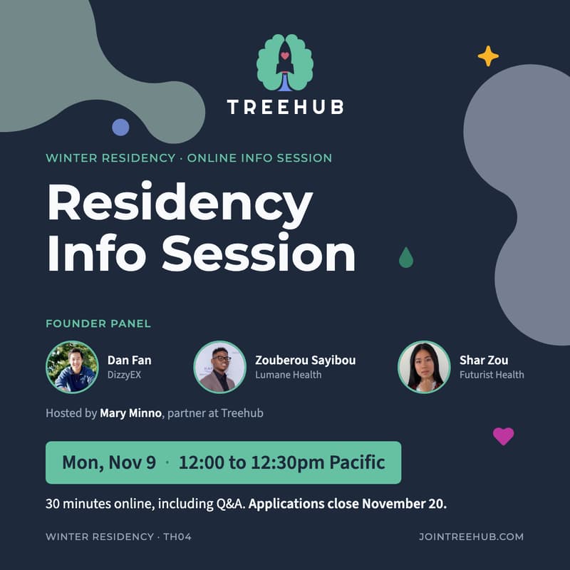 Cover Image for Inside Treehub: Residency Info Session with AI x Health Founders