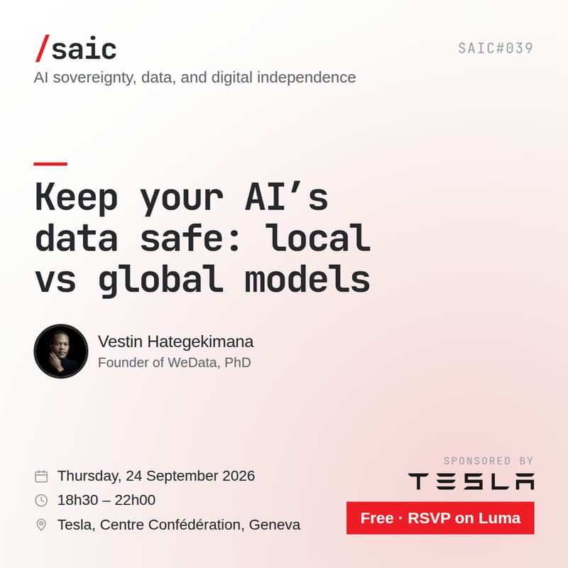 Cover Image for SAIC #039 - Keep your AI’s data safe: local vs global models