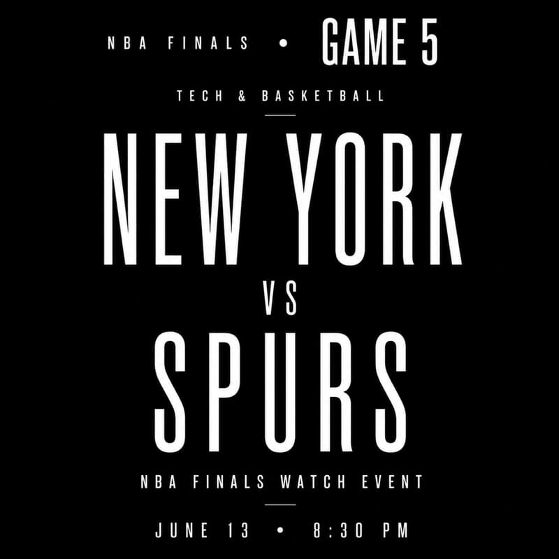 Cover Image for Watch Event NBA Finals Game 5 I Tech & Basketball — Reverse Network Meet