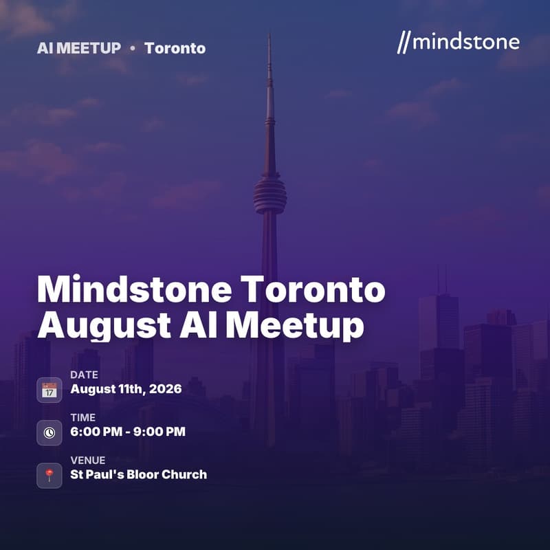 Cover Image for Mindstone Toronto August AI Meetup