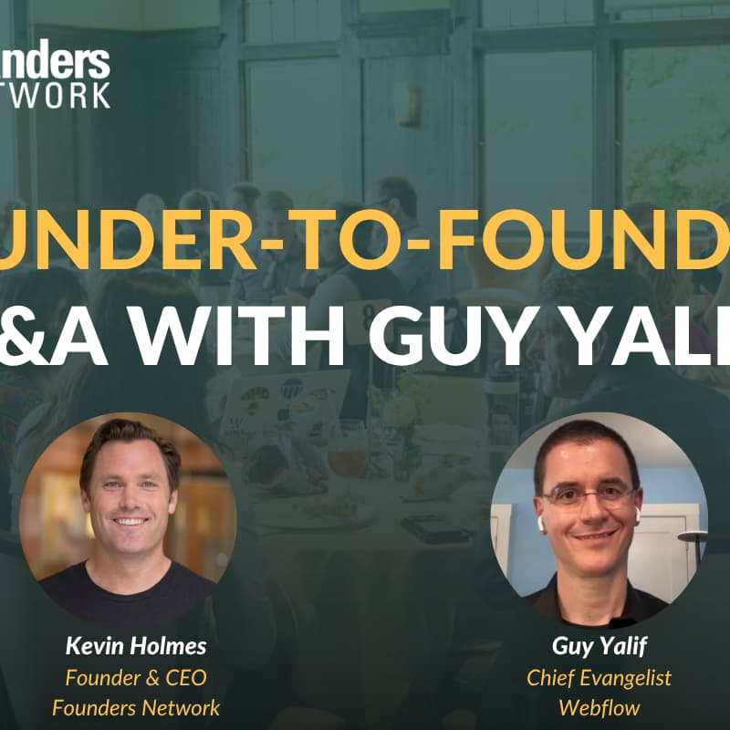 Cover Image for Founder-to-Founder: Q&A with Guy Yalif (July 9th, 2026)