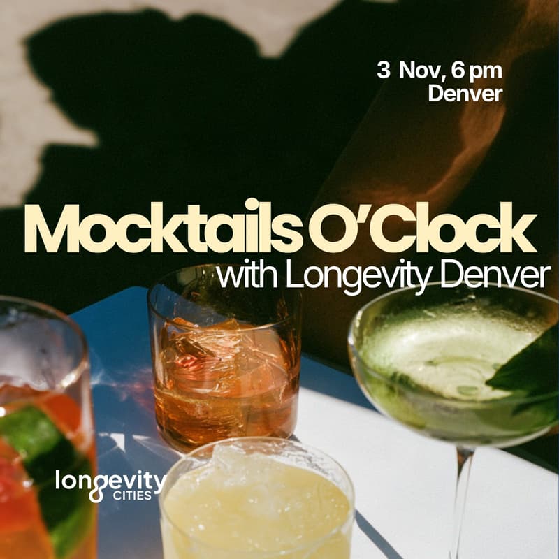 Cover Image for Mocktails O’Clock | with Longevity Denver