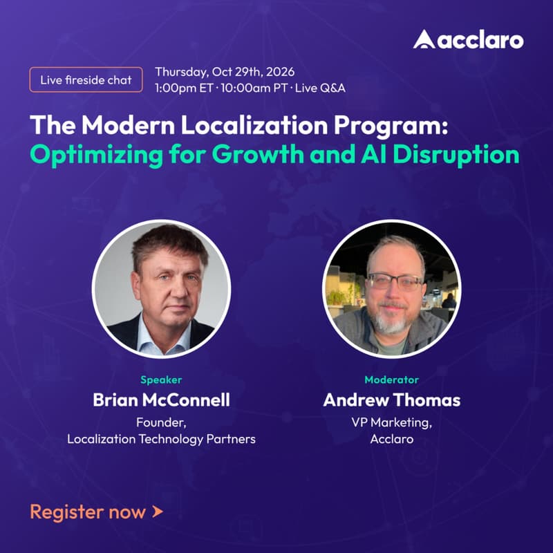 Cover Image for The Modern Localization Program: Growth + AI — Online Meet