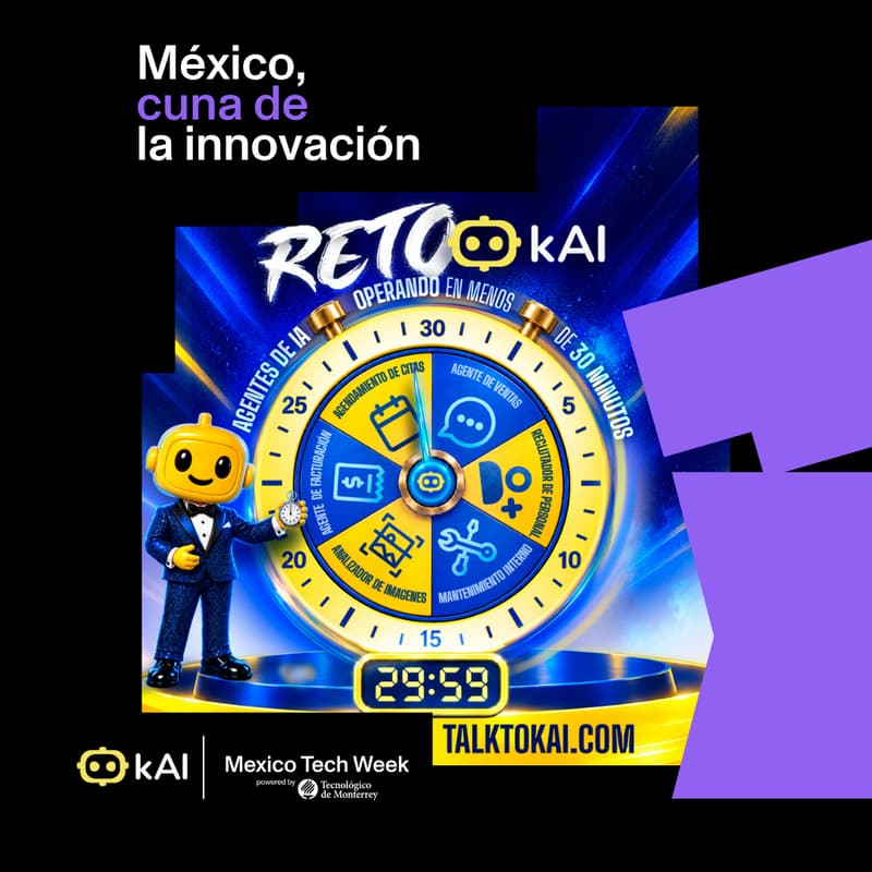 Cover Image for Reto kAI · AI Agents Live in <30 min