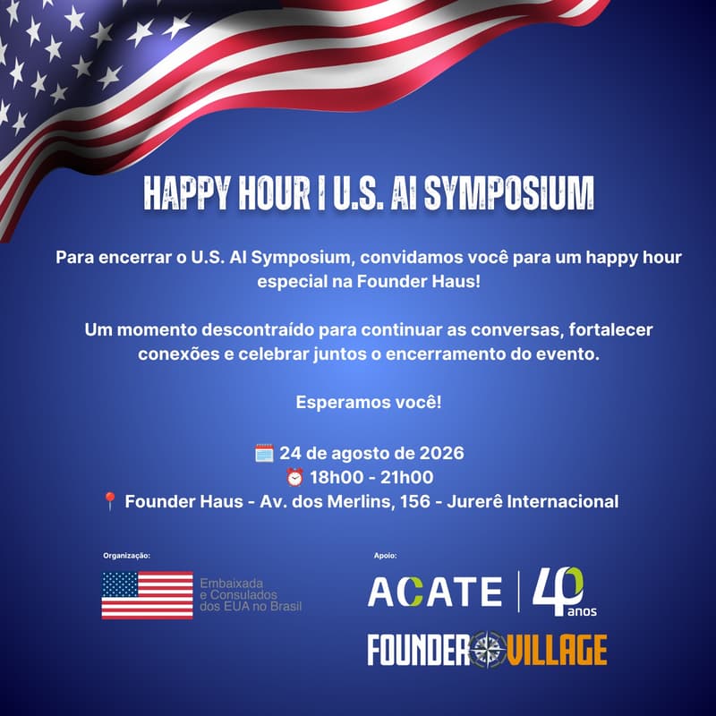 Cover Image for U.S. AI Symposium: Closing Happy Hour at Founder Haus
