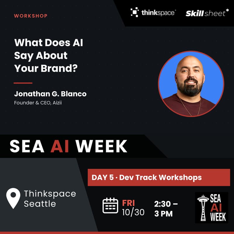 Cover Image for [AI Week] What does AI say about your brand? AEO setup with Jonathan G. Blanco, Founder & CEO of Aizii