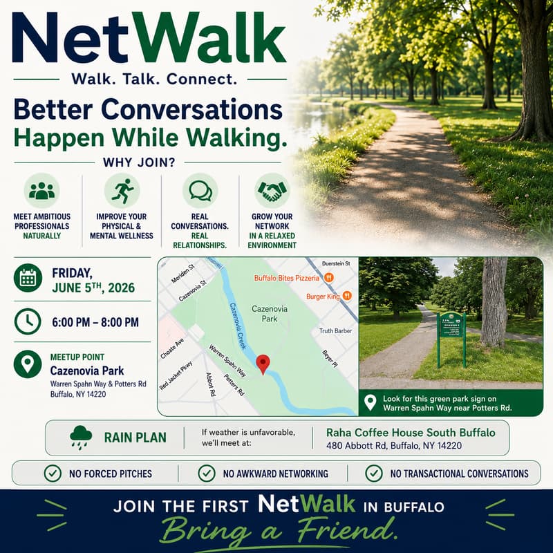 NetWalk Buffalo #1: Walk. Talk. Connect. · Luma