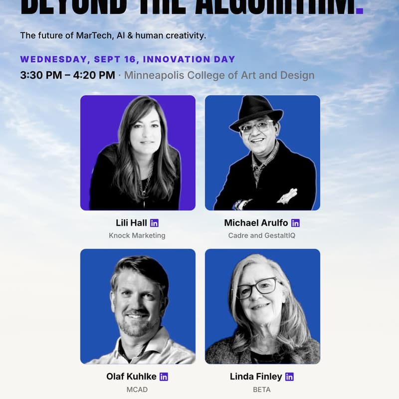 Cover Image for Beyond the Algorithm: The Future of MarTech, AI & Human Creativity