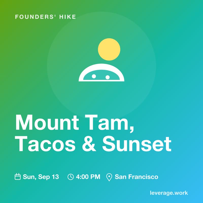 Cover Image for Mount Tam, Tacos and Sunset: A Founders' Hike