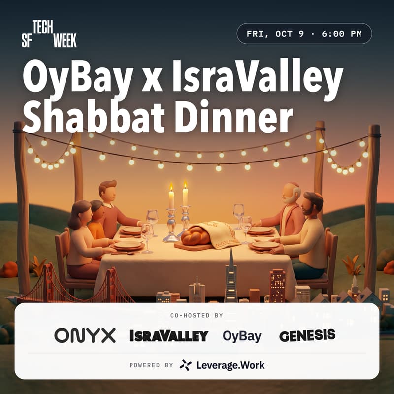 Cover Image for OyBay x IsraValley Shabbat Dinner w/ Genesis