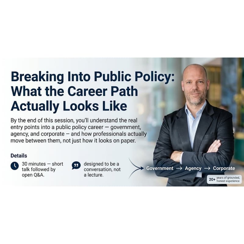 Cover Image for Breaking Into Public Policy: What the Career Path Actually Looks Like