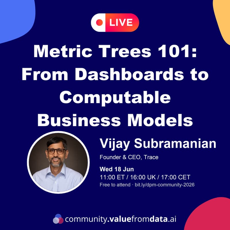 Cover Image for [Online] Metric Trees 101: From Dashboards to Computable Business Models