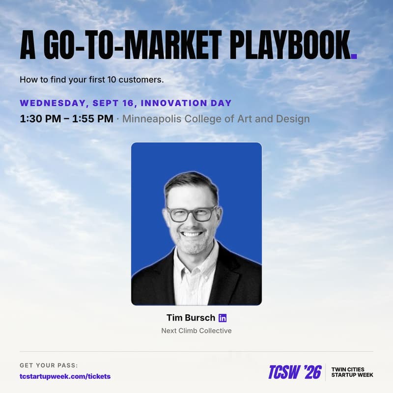 Cover Image for Workshop: A Go-To-Market Playbook to Find Your First 10 Customers