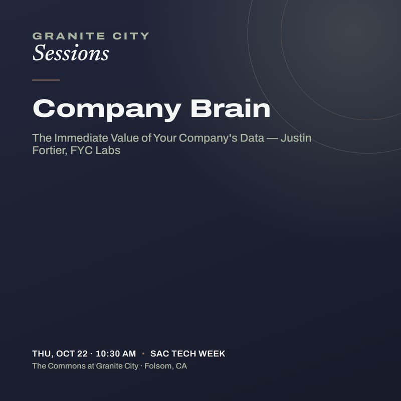 Cover Image for Granite City Sessions: Building a Company Brain (w/AI)