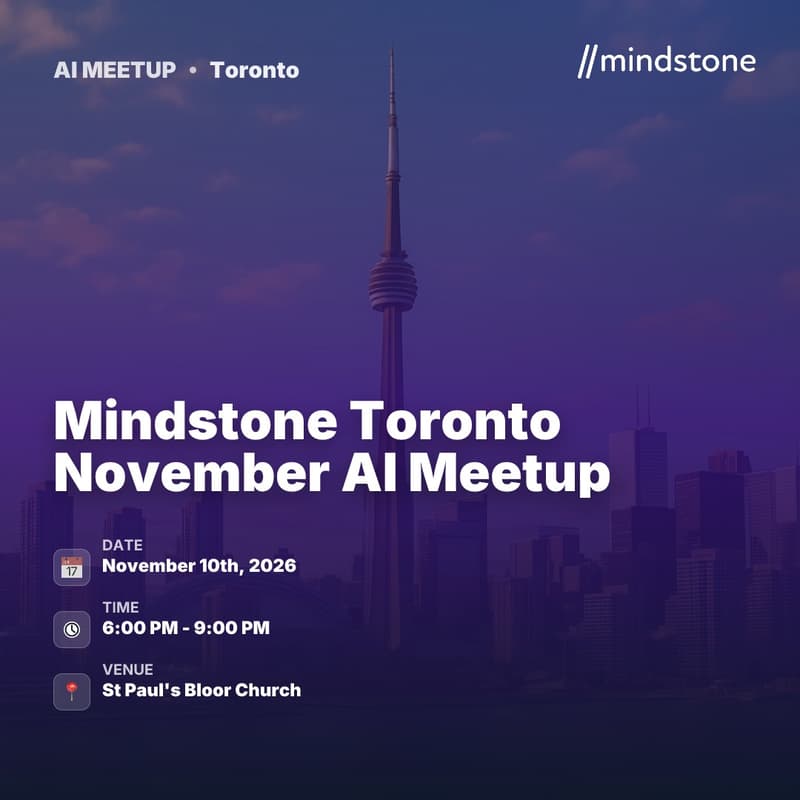 Cover Image for Mindstone Toronto November AI Meetup