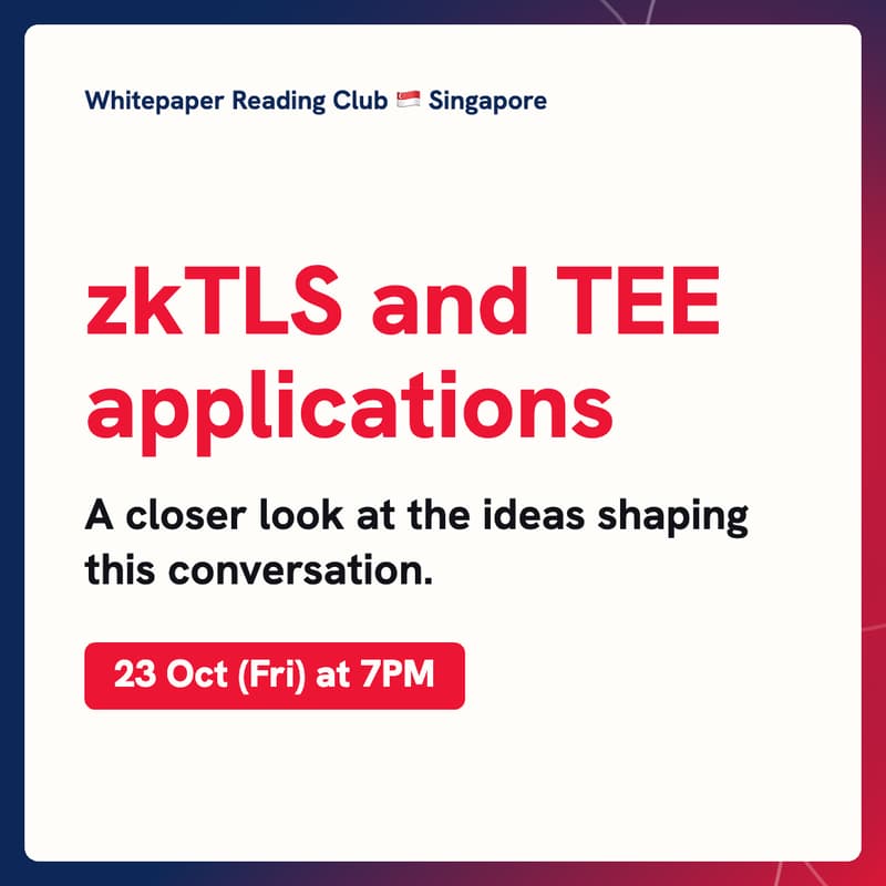 Cover Image for Whitepaper Reading Club: zkTLS and TEE applications