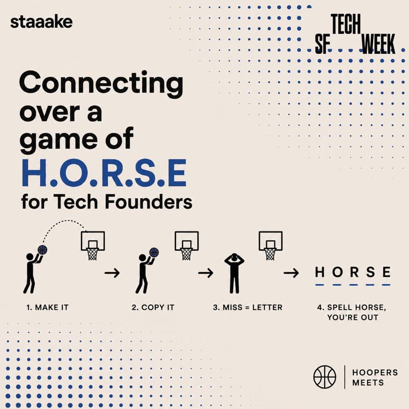 Cover Image for Connecting over a game of H.O.R.S.E 4 AI Founders — Hoopers Meet