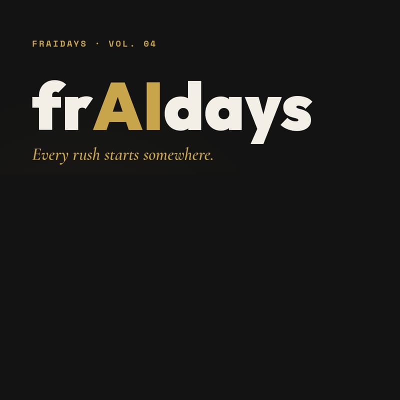 Cover Image for frAIdays — AI in Practice