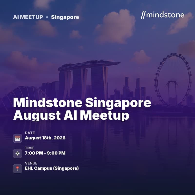 Cover Image for Mindstone Singapore August AI Meetup