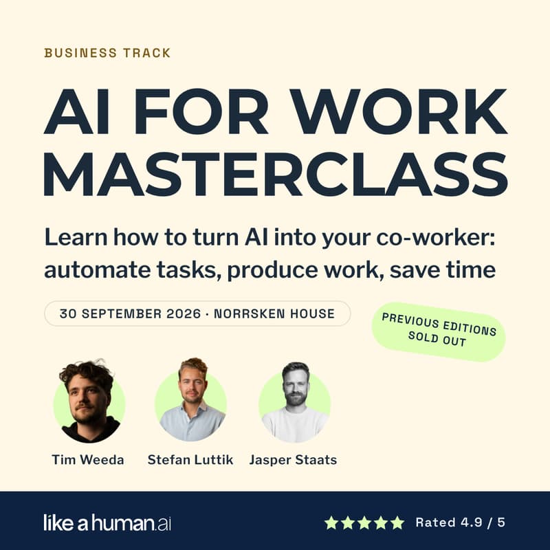 Cover Image for AI for Work Masterclass: Learn how to turn AI into your co-worker