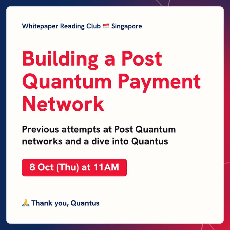 Cover Image for Building a Post Quantum Payment Network
