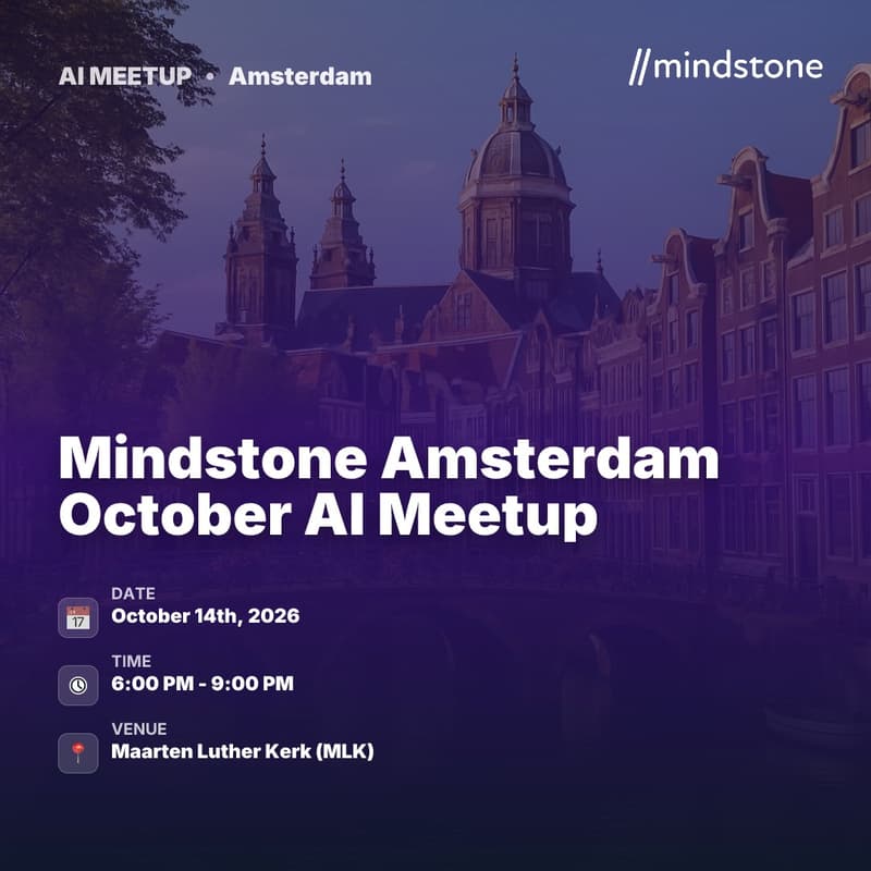 Cover Image for Mindstone Amsterdam October AI Meetup