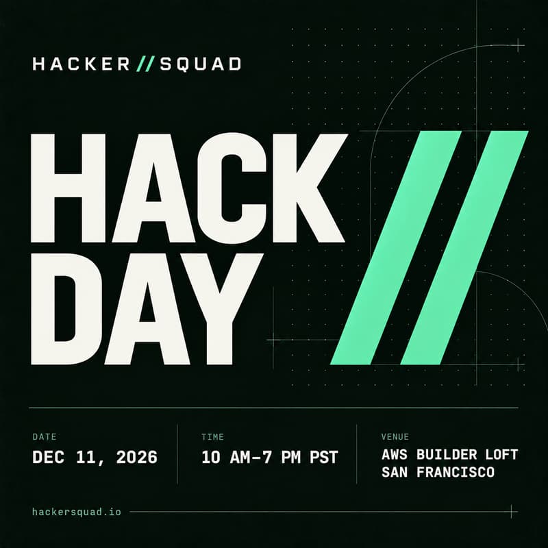 Cover Image for HackerSquad Hack Day at AWS Builder Loft