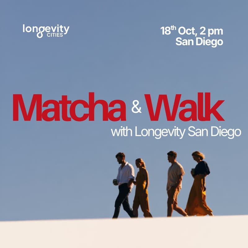 Cover Image for Matcha & Walk with Longevity San Diego