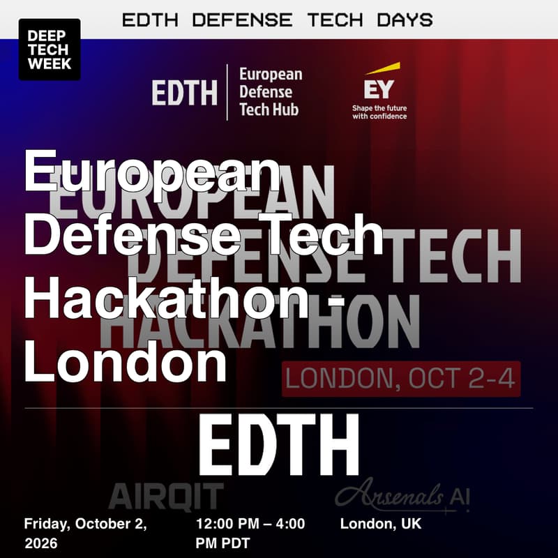 Cover Image for European Defense Tech Hackathon - London