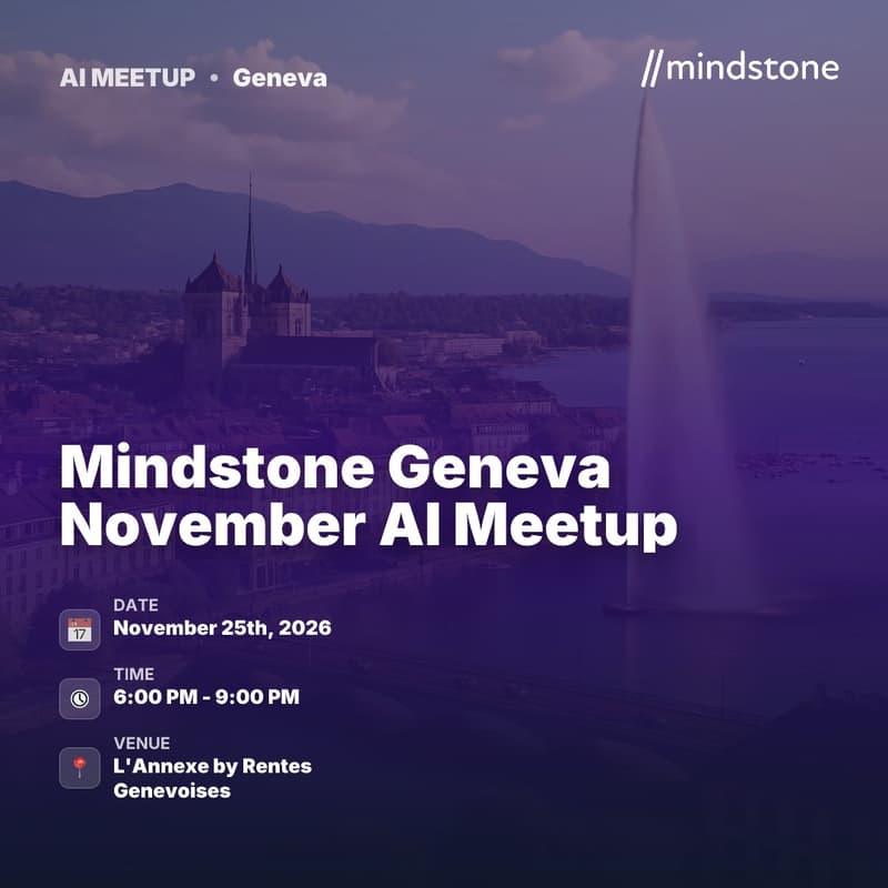 Cover Image for Mindstone Geneva November AI Meetup