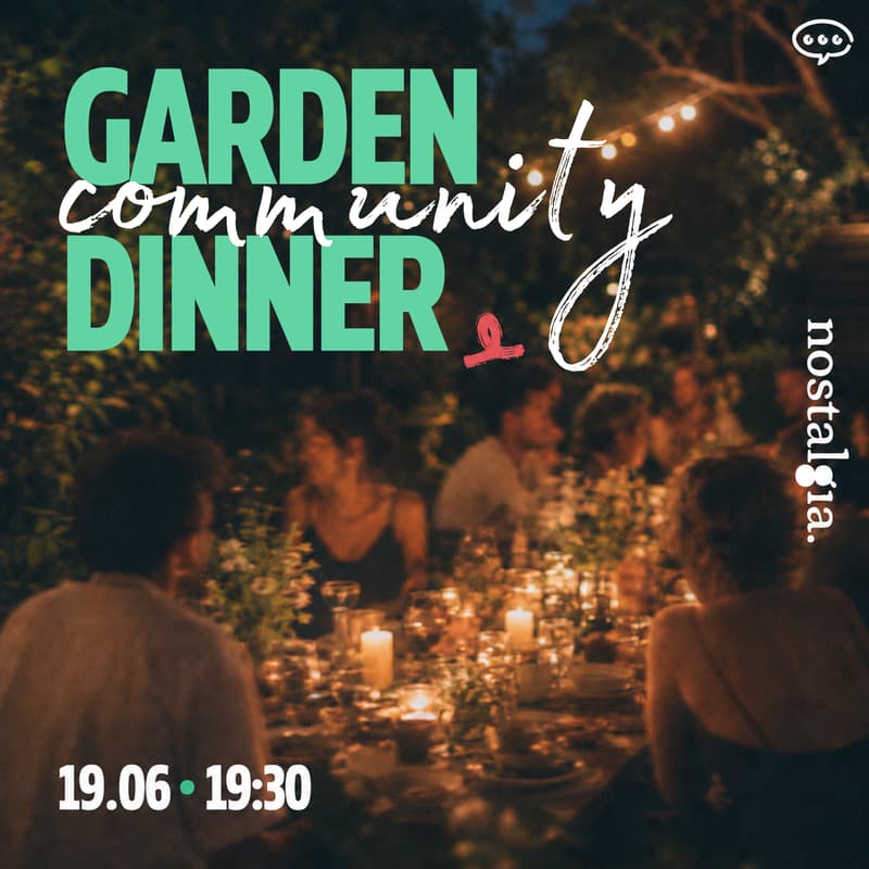 Cover Image for garden community dinner | nostalgia.