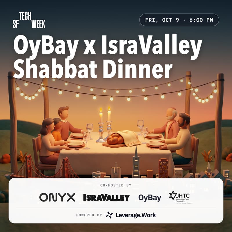 Cover Image for OyBay x IsraValley Shabbat Dinner