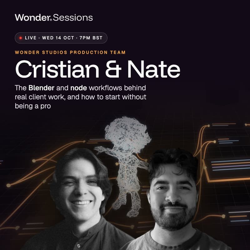 Cover Image for Wonder Sessions: Using 3D & Node Workflows for Real Clients
