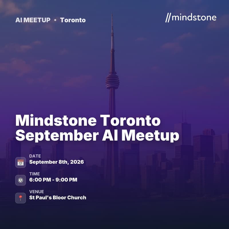 Cover Image for Mindstone Toronto September AI Meetup