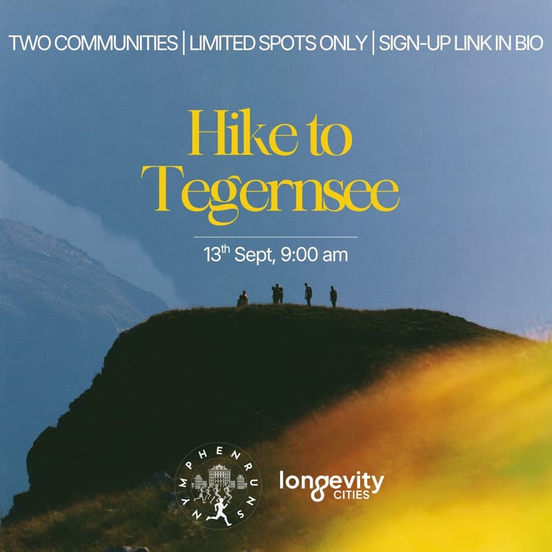 Cover Image for Hike to Tegernsee | Nymphenruns X Longevity Munich