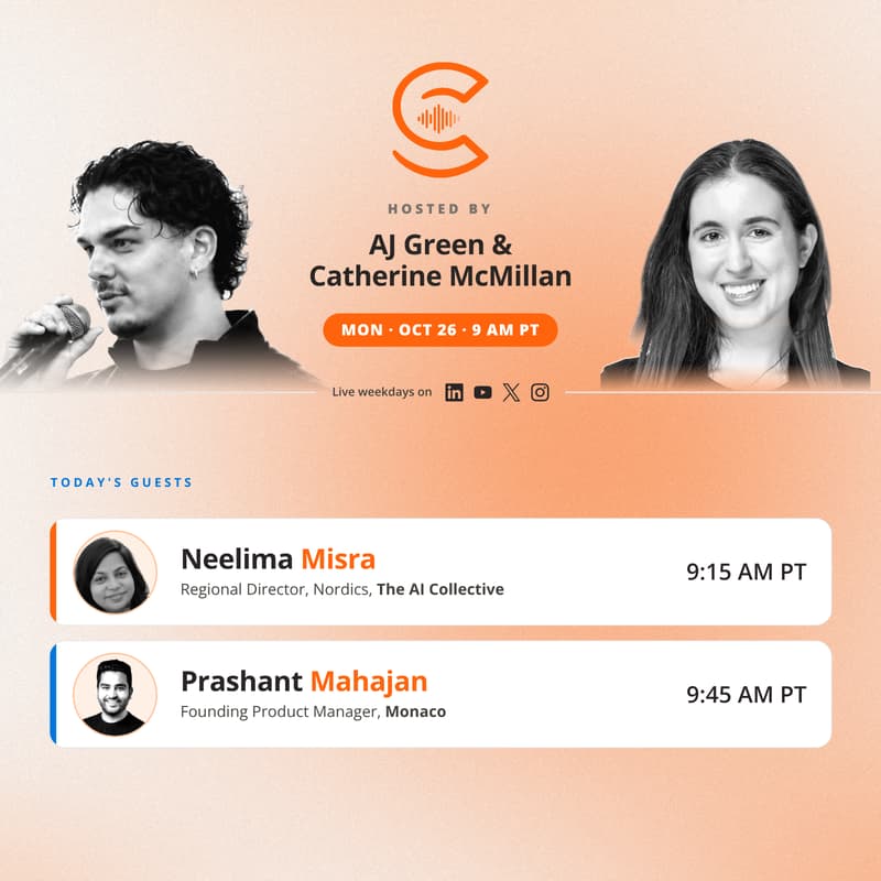 Cover Image for The AI Collective Podcast with AJ & Catherine: Monday, Oct 26
