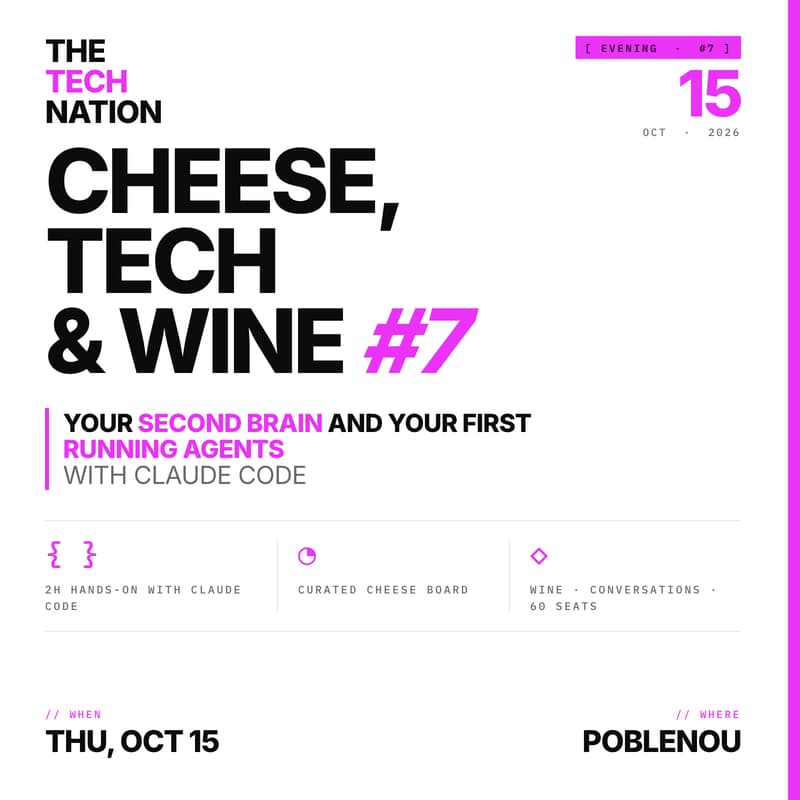 Cover Image for Cheese, Tech & Wine #7 - Your Second Brain and your first running agents with Claude Code