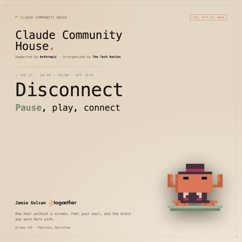 Cover Image for Disconnect · Pause, play, connect