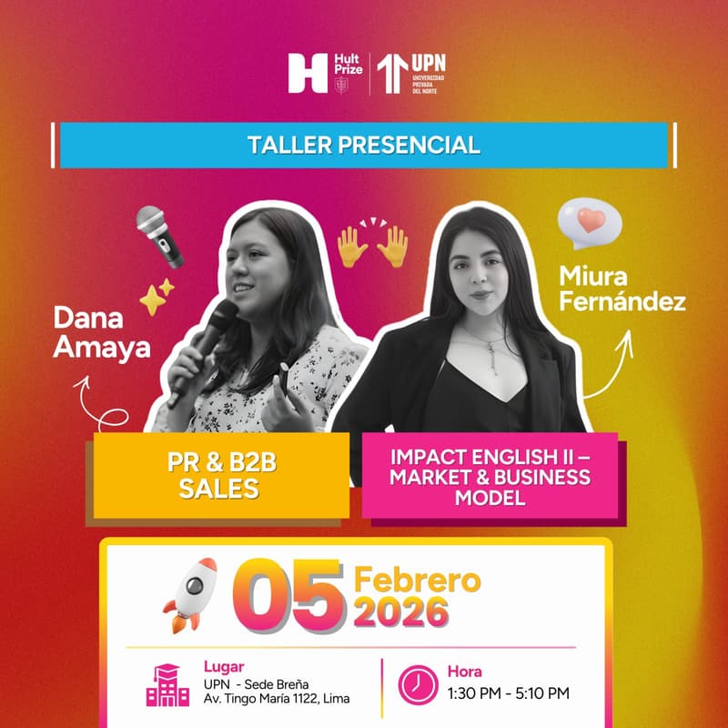 Cover Image for Taller presencial: PR & B2B Sales - Impact English II – Market & Business Model