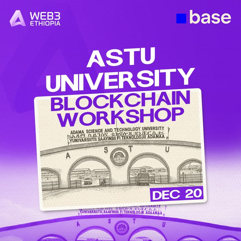 Cover Image for ASTU BlockChain Workshop