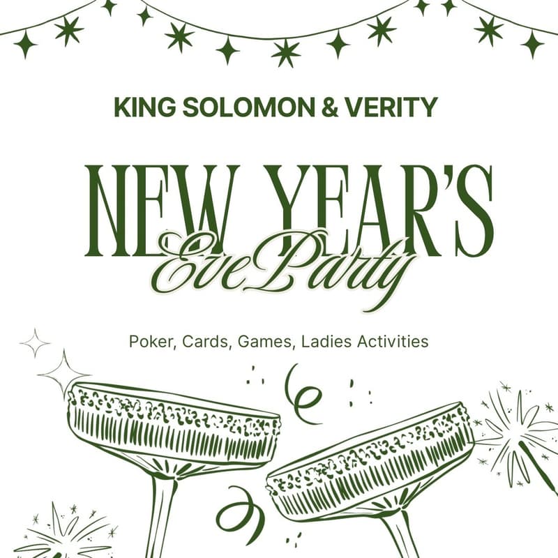 Cover Image for King Solomon & Verity New Year's Eve Party
