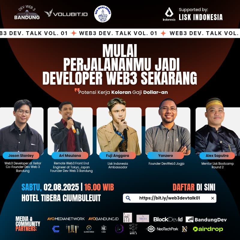 Cover Image for WEB3 DEV. TALK VOL. 01 | BANDUNG