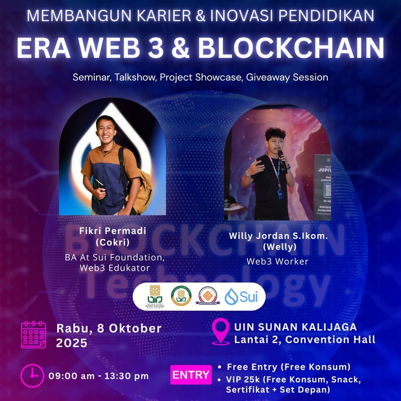 Cover Image for MEMBANGUN KARIER & INOVASI PENDIDIKAN ERA WEB-3 & BLOCKCHAIN