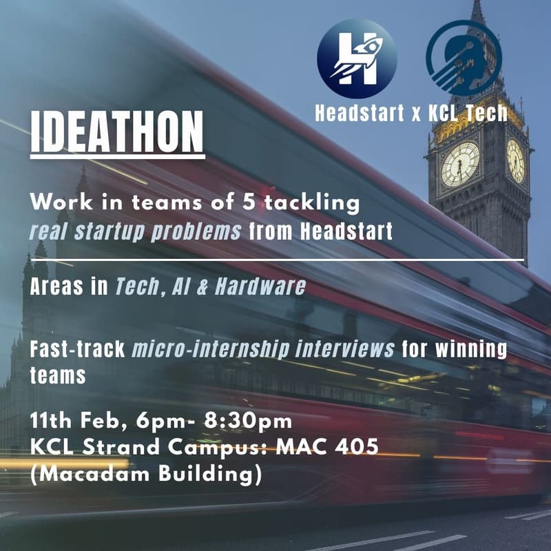 Cover Image for Ideation: KCL Tech X Headstart