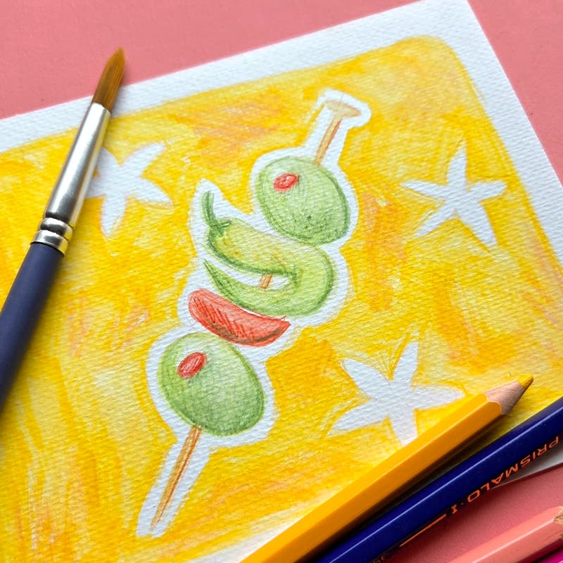 Cover Image for Creative Workshop: Madrid Postcards ☕🎨