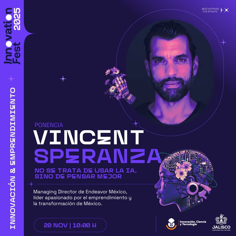 Cover Image for Ponencia Magistral: Vincent Speranza - No se trata de usar IA, sino de pensar mejor