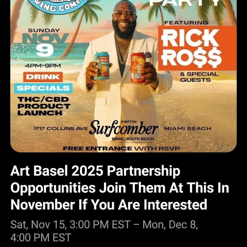 Cover Image for Art Basel 2025 With 🏗LADYDAYDAO 🚀 MEMBERSHIP🚀 🔜💯
