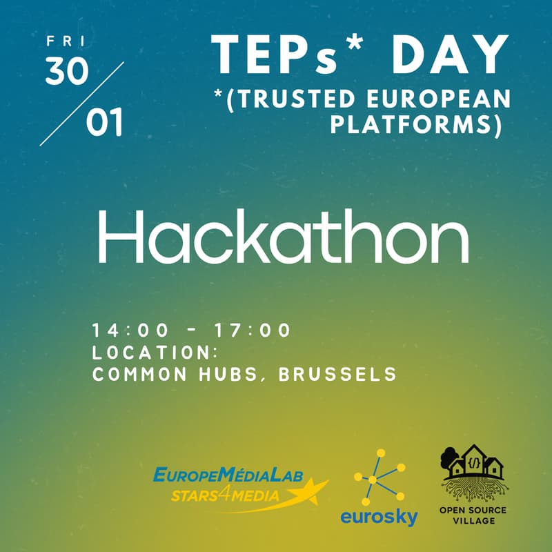 Cover Image for Hackathon on Decentralised Media - TEP (Trusted European Platforms) Bluesky, Nostr
